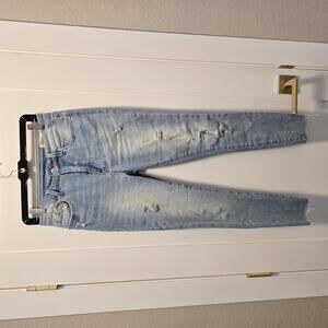 Cosmic Blue Love Women's Distressed, Slim Ankle Skinny Jeans - 29P